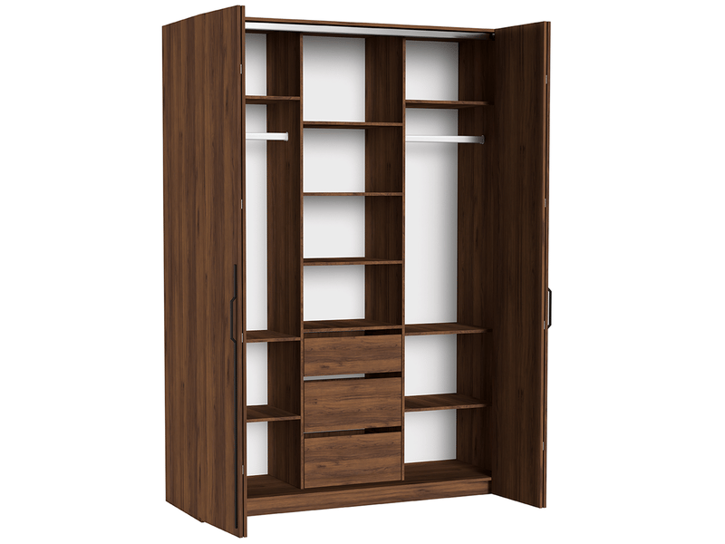  Selsey bari - armoire - 170 cm - noyer warmia Bari - Conforama E