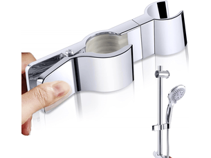 Support douchette,support pommeau de douche,barre de douche support douchette sans percage,45°clamp douchette réglable
