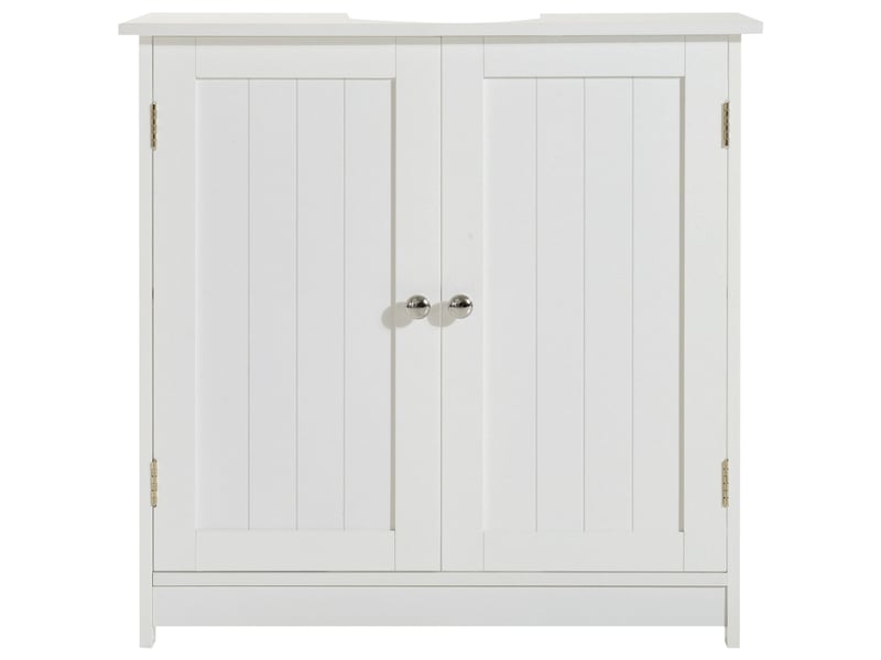  Meuble sous lavabo blanc avec découpe en u, 60 x 30 x 60 cm  - Conforama B