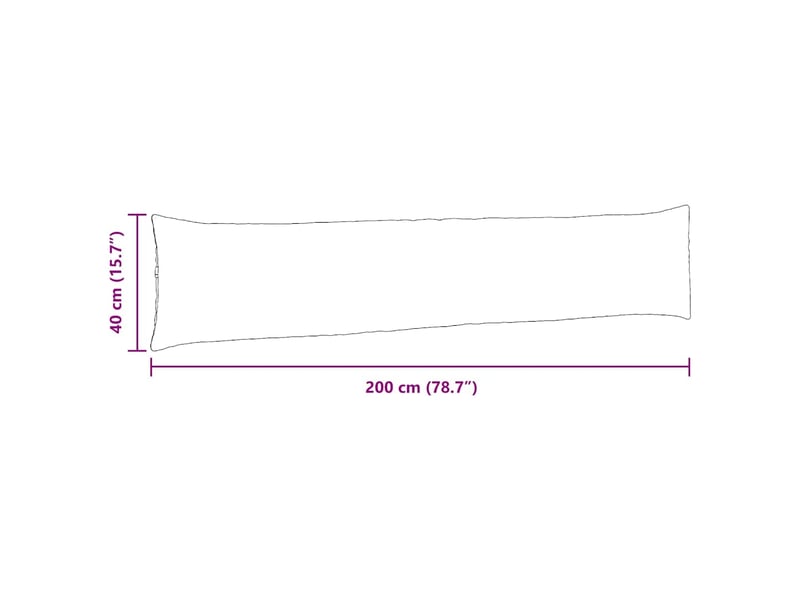 Lot de 2 coussins de canapé, coussins décoratifs gris foncé 200 x 40 cm cf59085 - Conforama E