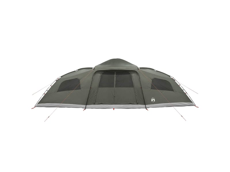  Tente de camping, tente familiale avec auvent imperméable 18 personne vert armée  - Conforama D