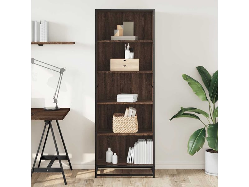 Bibliothèque, étagère de rangement chêne marron 60x35x170,5 cm bois d'ingénierie  - Conforama C