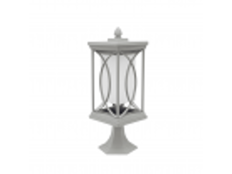  Lanterne de muret extérieur fabrilamp garden argent, 1 x e27, ip23, 39 x 16 x 16 cm 125271010 - Conforama B