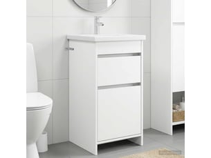Meuble de salle de bain avec évier blanc 42x40x84.5 cm shl2618