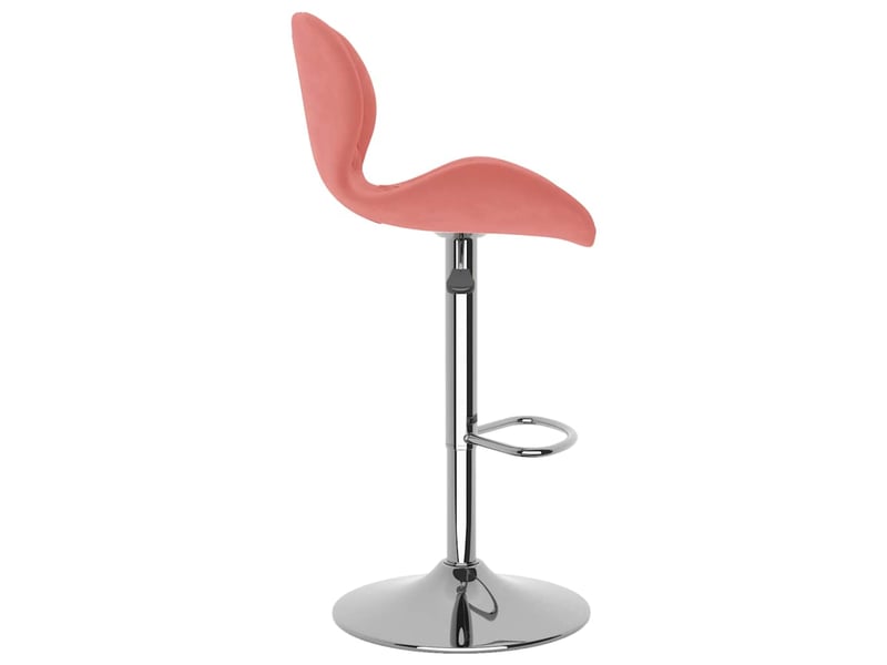  Lot de 2 tabouret de bar, chaise de bar rose velours shl53039  - Conforama E