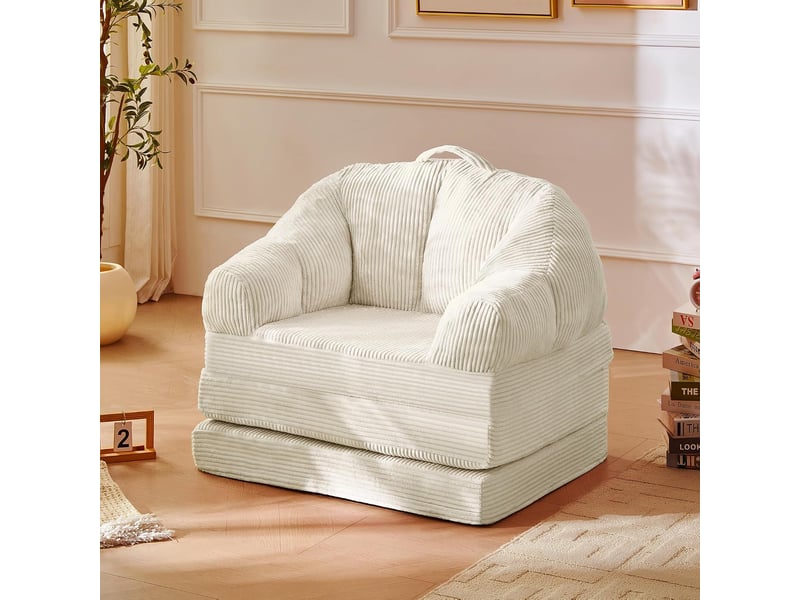  Banquette-lit bz avec couchage régulier, 88 cm, blanc  - Conforama B