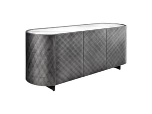 Buffet 3 porte(s) 1 tiroir(s) <strong>MEUBLORAMA</strong> <strong></strong> - 150 cm coloris gris