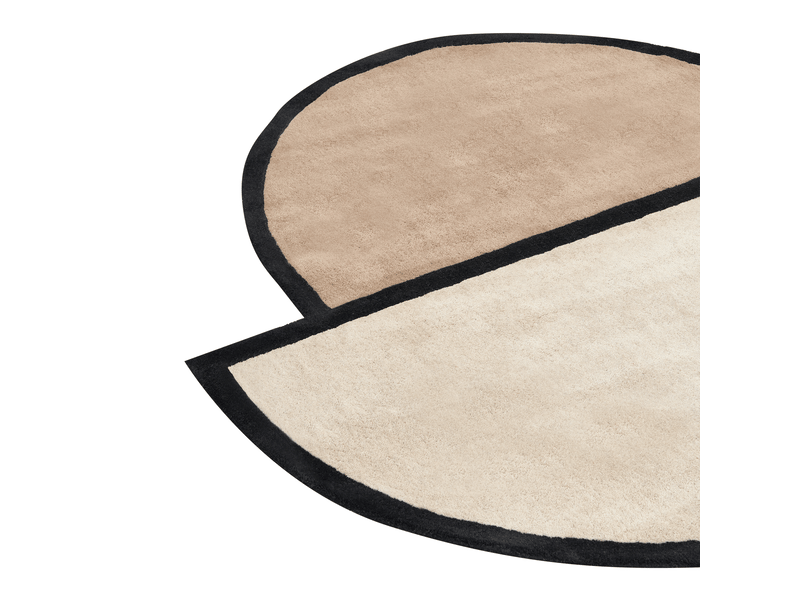 Tapis sakaro taupe ø 160 cm laine  - Conforama D