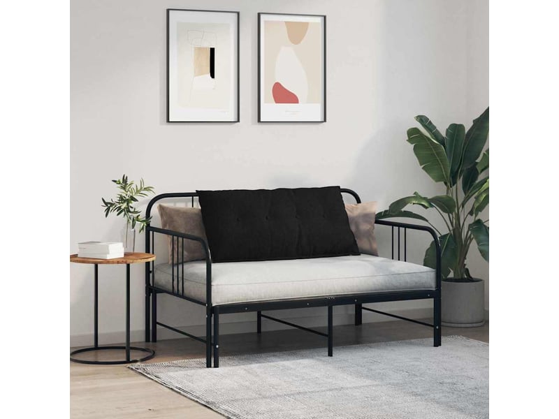  Coussin de dos, coussin de dossier noir 100 x 19 x 50 cm tissu cf54816  - Conforama D