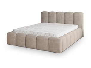 Lit coffre 140x200 cm <strong>MASSENO</strong>  <strong></strong> coloris beige