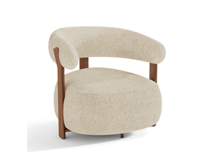 Fauteuil fixe PREMIUM INTERIORS APF26VTTB Velours beige vendu A l'unité