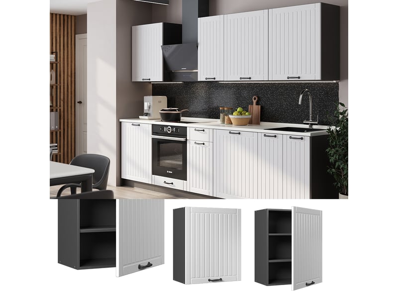  Vicco elément haut de cuisine, blanc campagne, 60cm  - Conforama C
