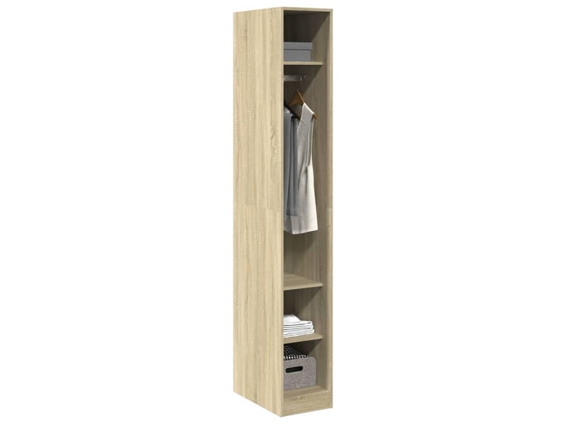  Garde-robe, armoire de rangement chêne sonoma 30x50x200 cm bois d'ingénierie shl2251  - Conforama C