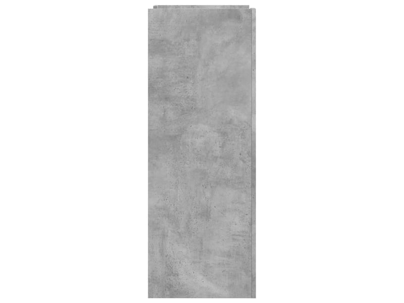  Meuble à chaussure, armoire à chaussures gris béton 52x37,5x100cm bois d'ingénierie  - Conforama E