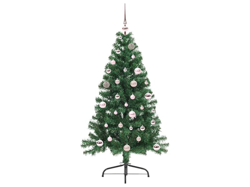  Sapin de noël - arbre de noël artificiel pré-éclairé vert 150 cm pvc  - Conforama C