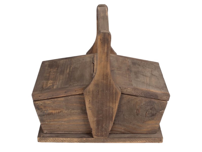  Panier en bois brun 36,5x25x31 cm h  - Conforama B