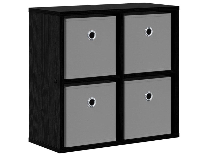Buffet - bahut - meuble de rangement chêne noir 49,5 x 22 x 47 cm - Conforama A