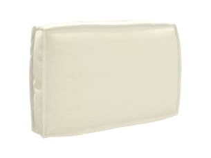 Coussin pour chaisecanapé crème 60 x 40 x 12 cm tissu oxford cf51361