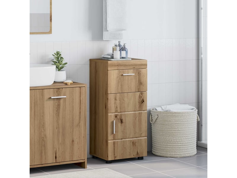  Ensemble d'armoire de salle de bain tulum chêne artisanal cf62976  - Conforama B