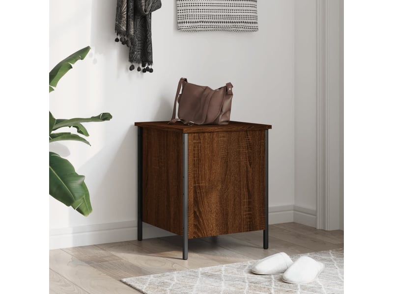  Banc chambre, banc de rangement chêne marron 40x42,5x50 cm bois d'ingénierie  - Conforama C