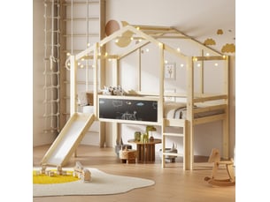 Lit mezzanine 90x200 cm <strong></strong>  <strong></strong> coloris naturel