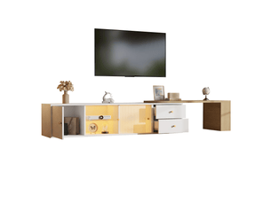 Meuble tv coloris bicolore 40 cm <strong>ATELIER CONFORTIEL</strong>  <strong></strong>