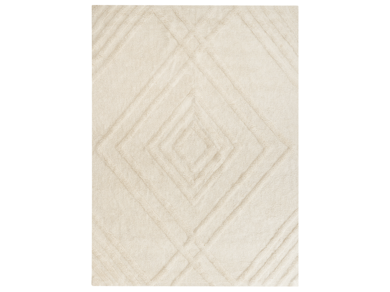 Tapis enfant ziro beige clair 160 x 230 cm coton - Conforama A