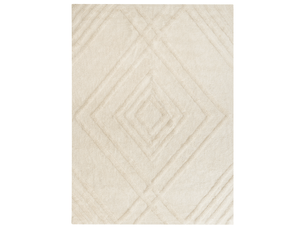 Tapis enfant ziro beige clair 160 x 230 cm coton