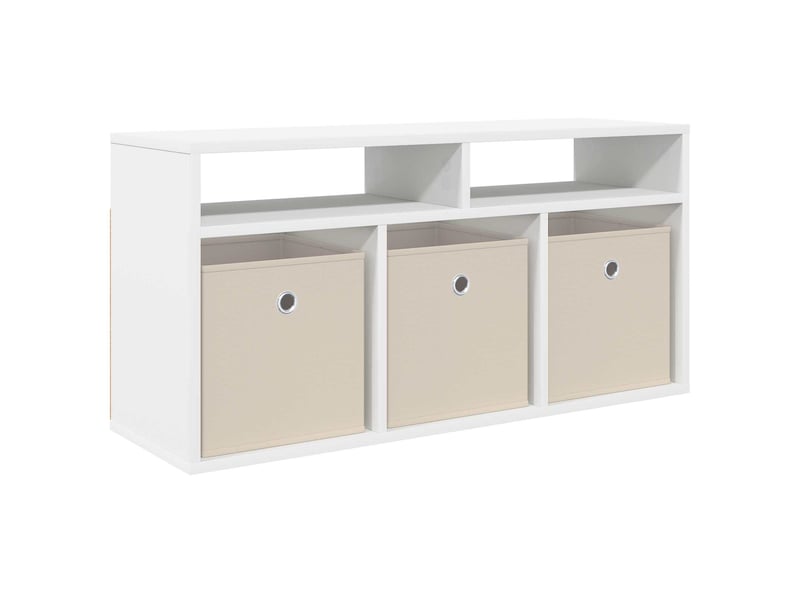  Armoire de rangement bureau avec tiroir blanc 87x27,5x43 cm  - Conforama A