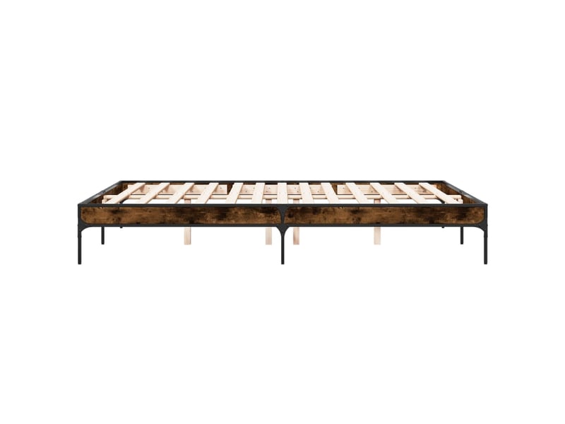  Lit double- lit adulte -  cadre de lit sans matelas chêne fumé 140x200 cm  - Conforama D
