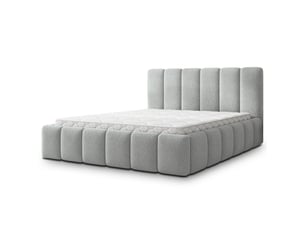 Lit coffre 180x200 cm <strong>MASSENO</strong> <strong></strong> coloris gris