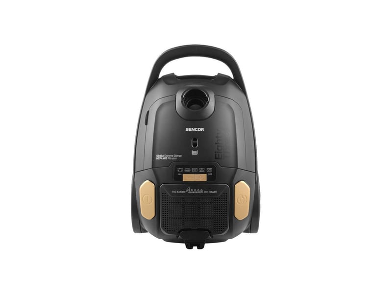  Aspirateur traineau avec sac hepa h13 68 db 3 l 4aaaa noir et or AABZM29976 - Conforama E