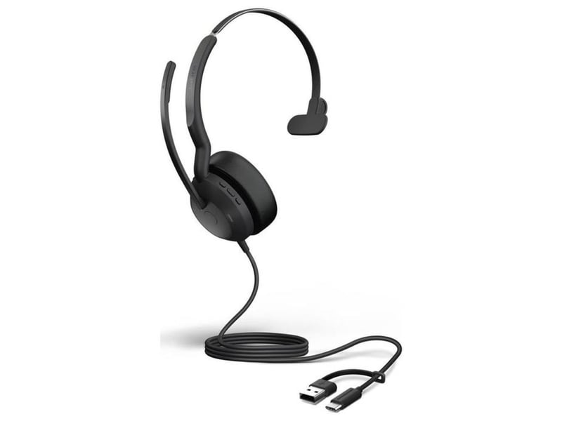  Casque mono avec micro evolve2 50 arceau noir bluetooth 5.2 usb-cusb-a 403627_AAAXK85169_6_DROPFR - Conforama B