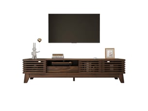 Meuble tv coloris bois foncé 150 cm