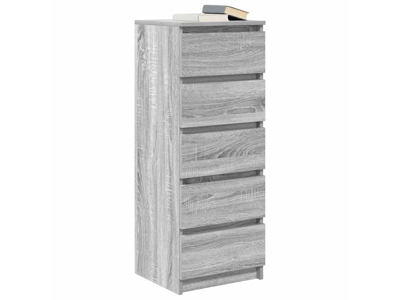  Buffet - bahut - meuble de rangement avec tiroirs sonoma gris 37,5x35x99 cm bois d'ingénierie  - Conforama D