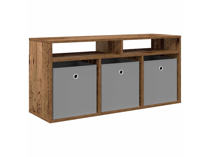 Armoire de rangement bureau avec tiroir bois ancien 102x32x48,5 cm - Conforama A
