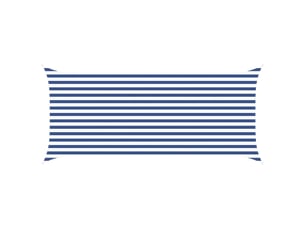 Voile d'ombre - voile d'ombrage - voile parasol bleu et blanc 2 x 4,5 m 100 % polyester oxford
