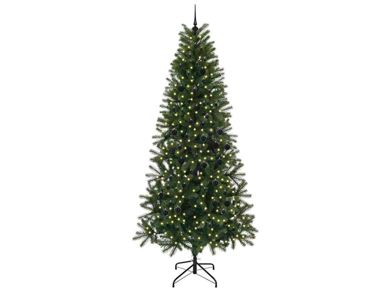 Sapin de noël artificiel, arbre de noël vert 240 cm pe et pvc shl2961 - Conforama C