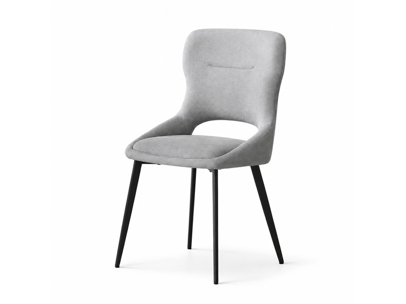  Chaise de salle à manger moderne et rembourrée – chaise d'accent contemporaine, ensemble 2 pièces, style contemporain  - Conforama A