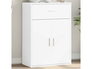 Buffet - bahut - meuble de rangement blanc 60x30x84 cm bois d'ingénierie