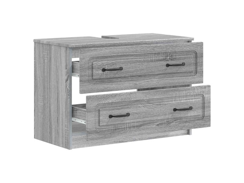  Meuble sous lavabo de salle de bain utrecht sonoma gris cf64939  - Conforama C