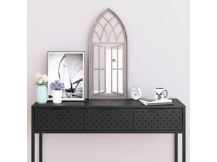 Miroir rectangulaire à fixer coloris beige <strong></strong>  <strong></strong> - 70 cm x 30 cm