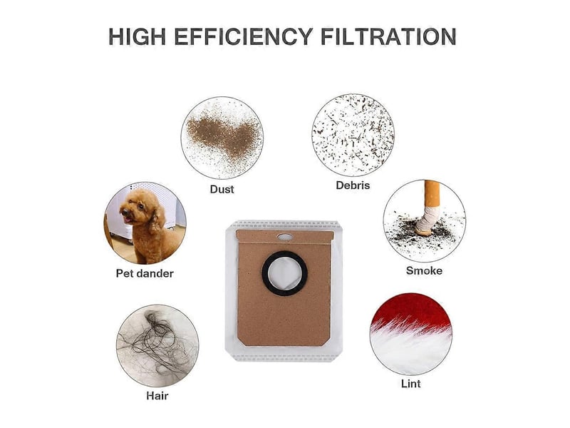  Replacement dust bag for l50 , l60 series robtic vacuum cleaner, for home 10000, 8090 ultra, 9090 ai  - Conforama E