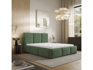 Lit coffre 120x200cm <strong>MASSENO</strong>  <strong></strong> coloris vert