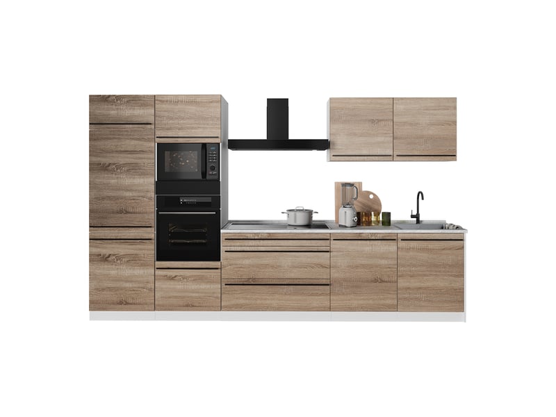 Vicco cuisine, sonomablanc, 340cm plan de travail marbre - Conforama E