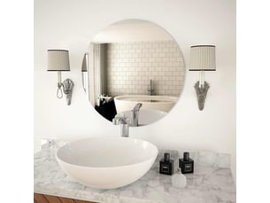 Miroir mural - miroir de décoration 60 cm rond verre