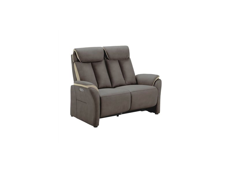  Canapé 2 places relax électrique new nobuck gris foncé et beige - odeon ODEON - Conforama A