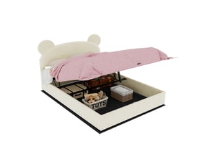 Lit coffre 140x200 cm MODENVIE coloris beige