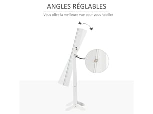 Miroir  de salle de bain coloris blanc <strong></strong>  <strong></strong> - 46 cm x 46 cm