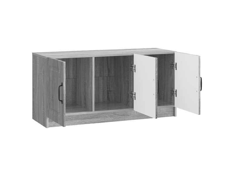  Meuble tv - banc tv - meuble de rangement sonoma gris 99 x 34,5 x 47 cm bois d'ingénierie  - Conforama E